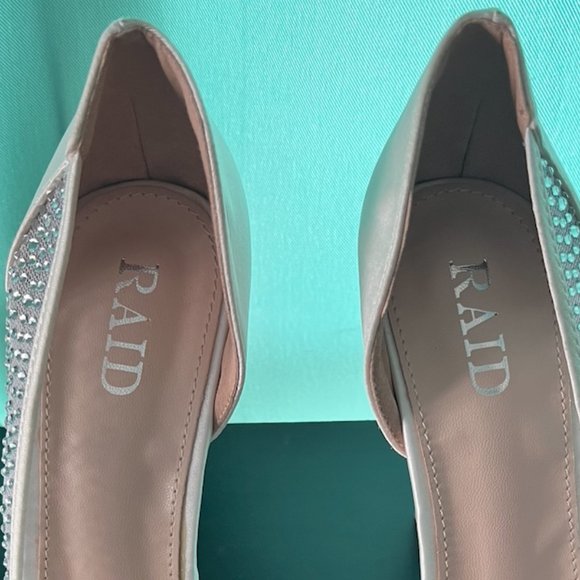 Satin Rhinestone Pumps - Picture 4 of 8